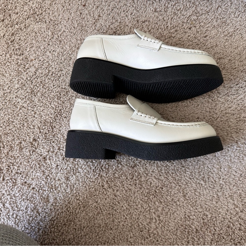 NWT Koio White Platform loafers - Picture 2 of 5